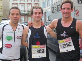 Businesslauf Graz (v.l. Wolfgang Kampl, Hannes Riedenbauer, Robert Pingitzer)