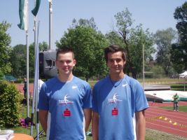 v.l. Markus Hammer und Michael Fleck bei der steirischen Meisterschaft U18 am 20.05.2012 in Leibnitz