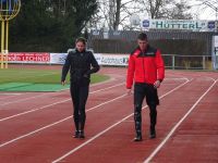 Burgenlands Leichathleten des Jahres 2017, Yvonne und Adam Wiener, im Stadion Hartberg